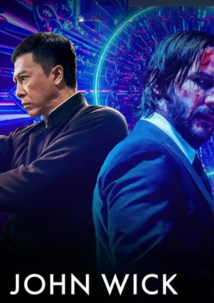 Donnie Yen as Caine and Keanu Reeves: John Wick Chapter 4