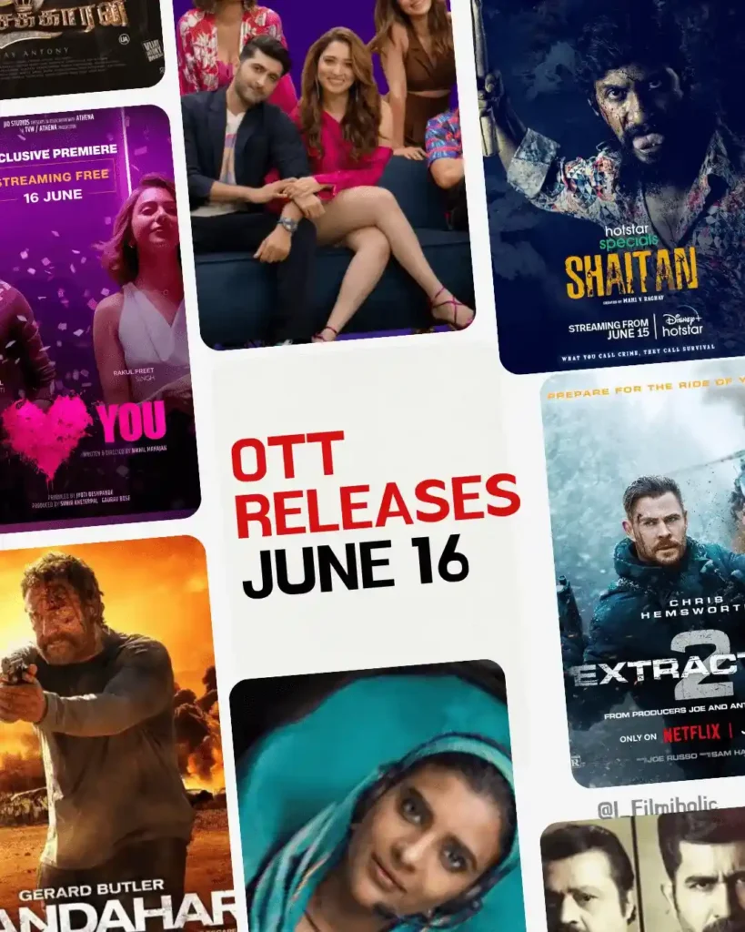 Collage of OTT Releases on June 16