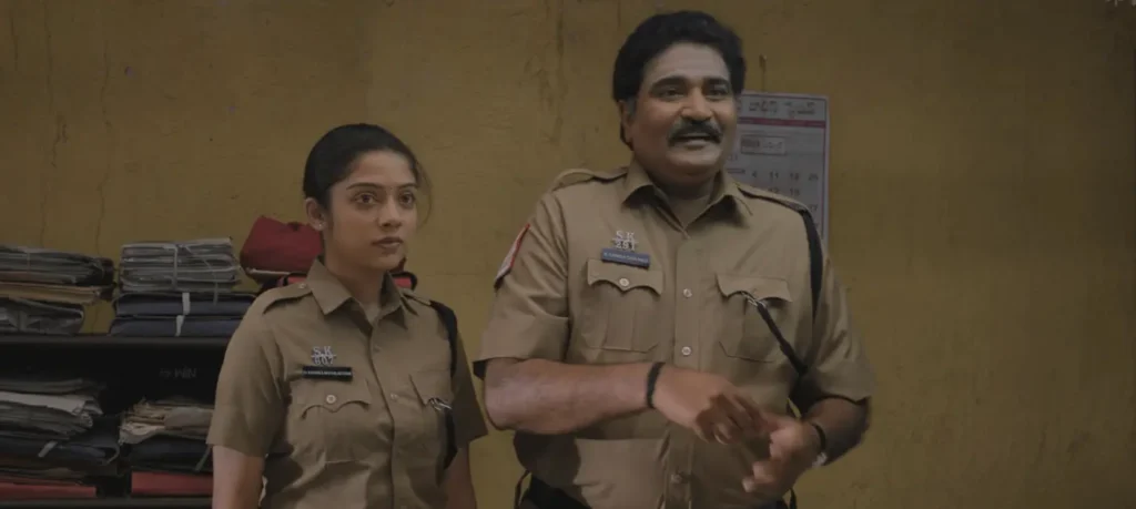varsha bollamma & Rajiv Kanakal in a scene constable kanakam